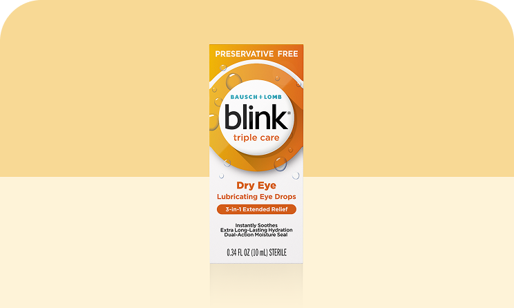 Blink Triple Care package and bottle